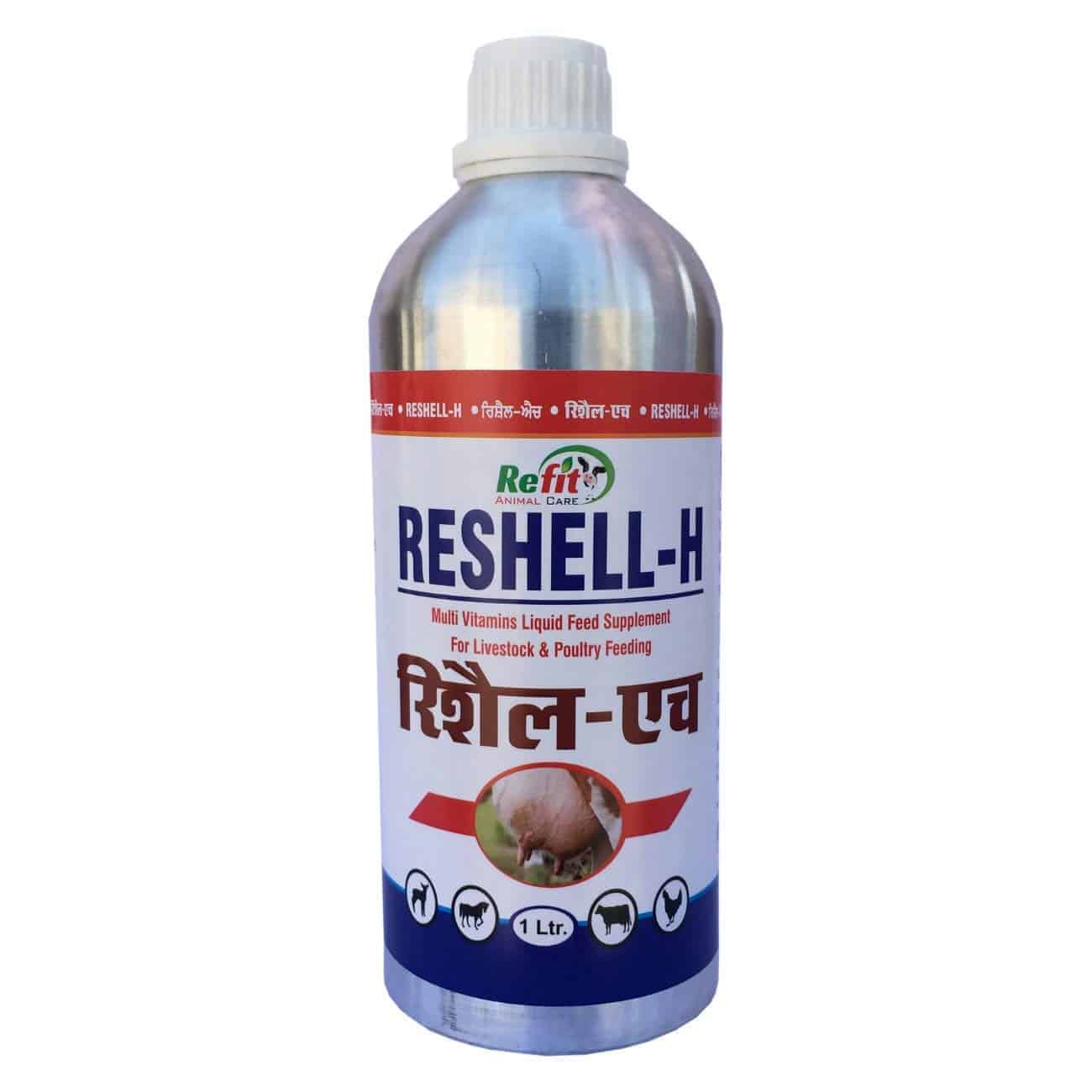 REFIT ANIMAL CARE - Vitamin H Liquid Supplement for Cattle (RESHELL-H 1  LTR.) » Indian Cattle